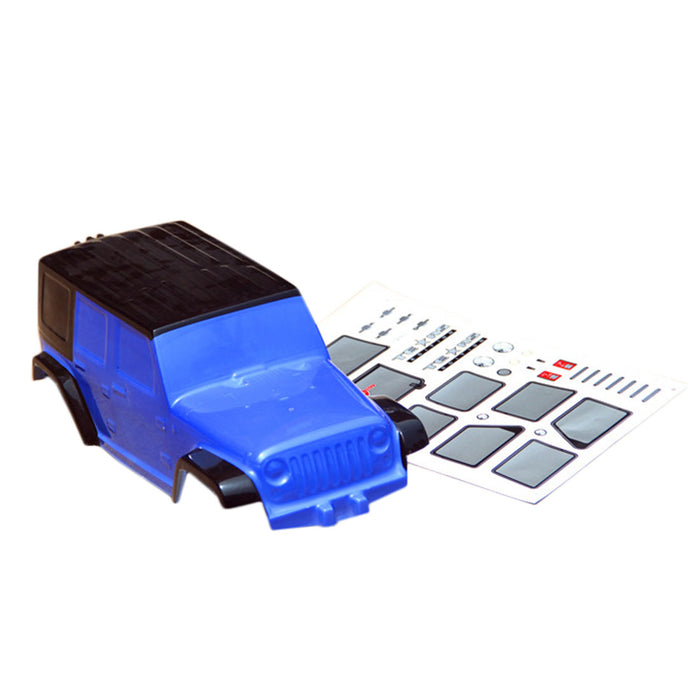 1:10 RC Car Shell with 4 Car Lamps Sticker for DIY Gasoline Climbing Car Frame Model (For SKU: 333011940ED, 332917074ED, 33ED2849569) - enginediy