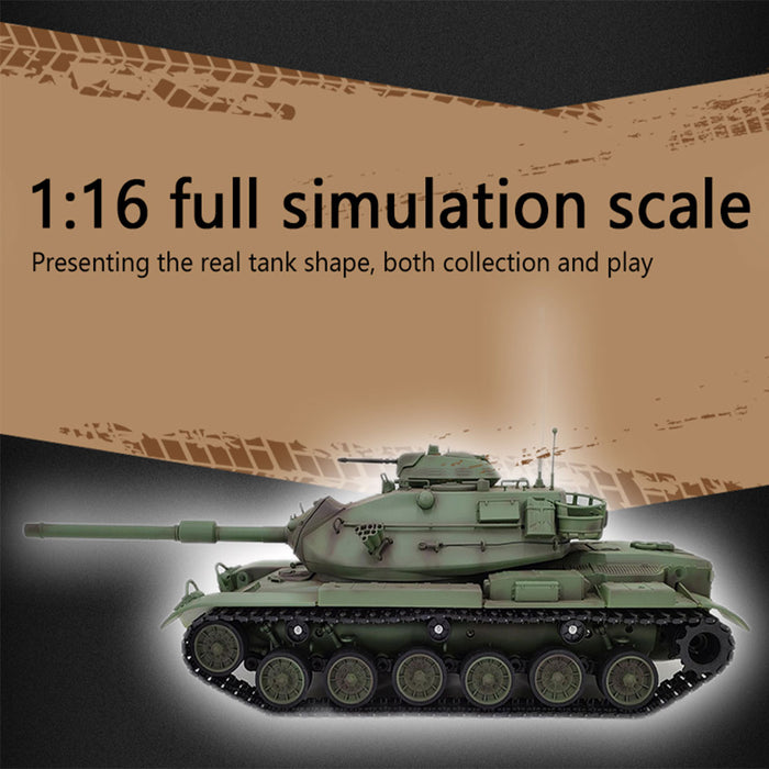 1/16 2.4G RC Tank American M60A3 Main Battle Tank Model Vehicle with Lights & Sounds
