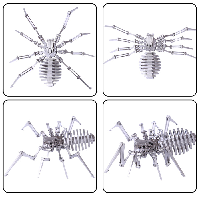 3D Puzzle Model Kit Metal Detachable Spider Metal Games Creative Gift - 84Pcs - enginediy