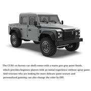 Capo CUB1 RC Crawler Truck 1:18 4WD Electric RC Simulation Off-Road Vehicle Pickup Truck Model with Differential Lock KIT - EngineDIY