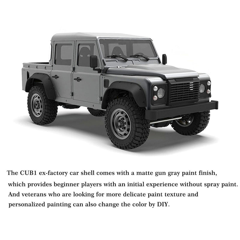 Capo CUB1 RC Crawler Truck 1:18 4WD Electric RC Simulation Off-Road Vehicle Pickup Truck Model with Differential Lock KIT - EngineDIY