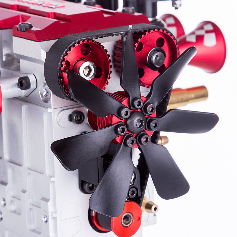 TOYAN FS-L400 Engine 14cc Inline 4 Cylinder 4 Stroke Nitro Engine Model - Assembled - EngineDIY