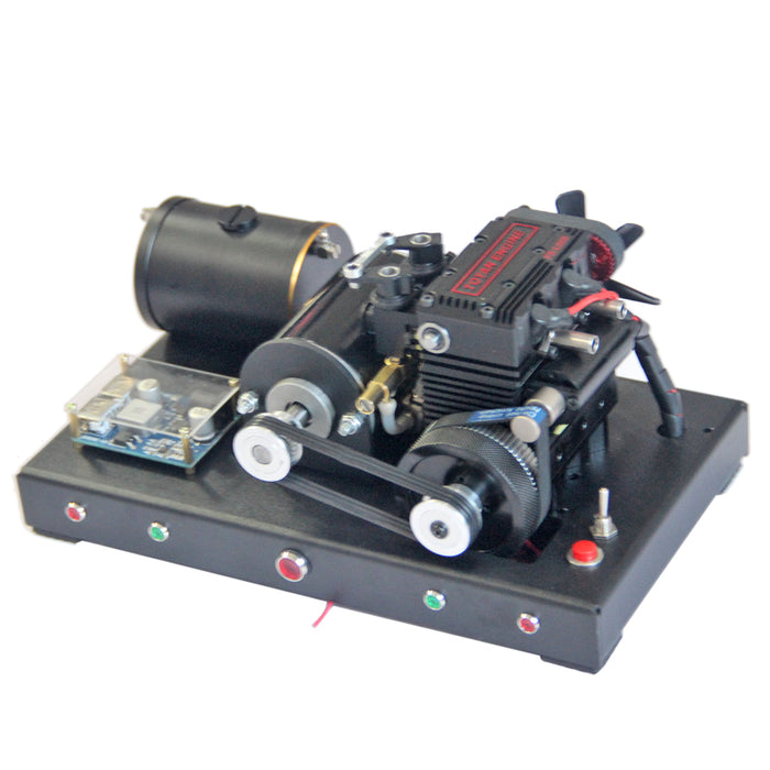 TOYAN FS-L200 Inline Two-cylinder 4-stroke Nitro Engine 12V Micro Illuminated Generator Model