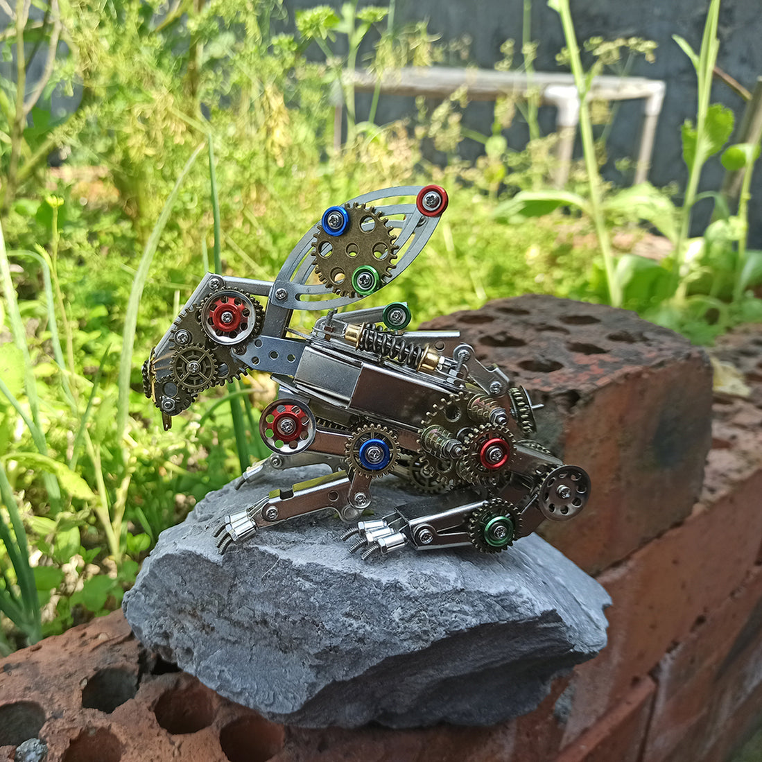 3D Metal Steampunk Puzzle Mechanical Easter Bunny Rabbit Model DIY Ass ...