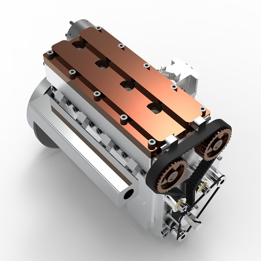 Overhead Jet Engine Engine Enjomor 36cc DOHC Engine Double Overhead Camshaft Engine 4-cylinder 8 ...
