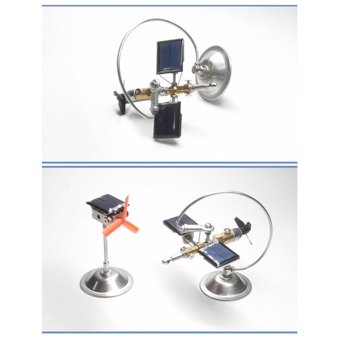 Solar Energy Satellite Model Metal Stainless Steel Brass Mechanical Assembly Aircraft Vehicle Ornament