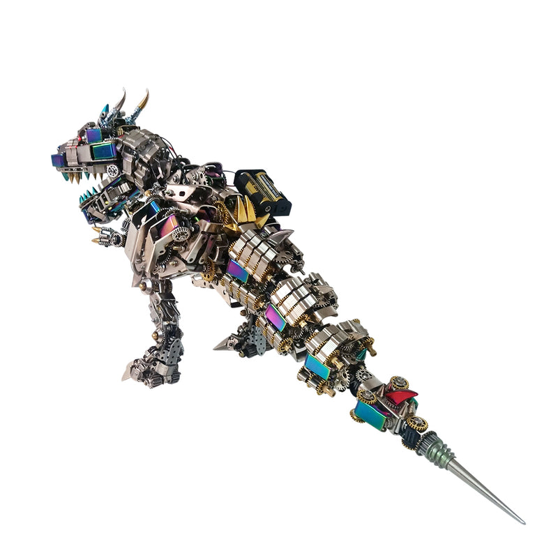 3D Metal Rex Dinosaur Mechanical Puzzle  DIY Assembly Model Kit - 2500PCS+55cm Height - EngineDIY