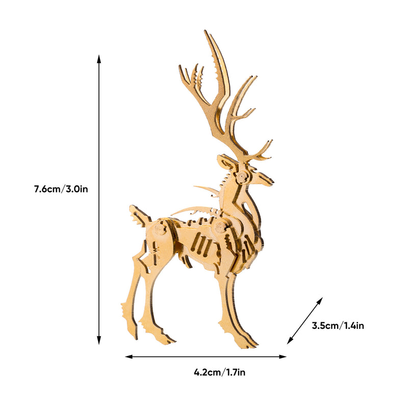 3D Metal Elk Model Kit - Make Your Own Advent Calendar -200PCS - EngineDIY