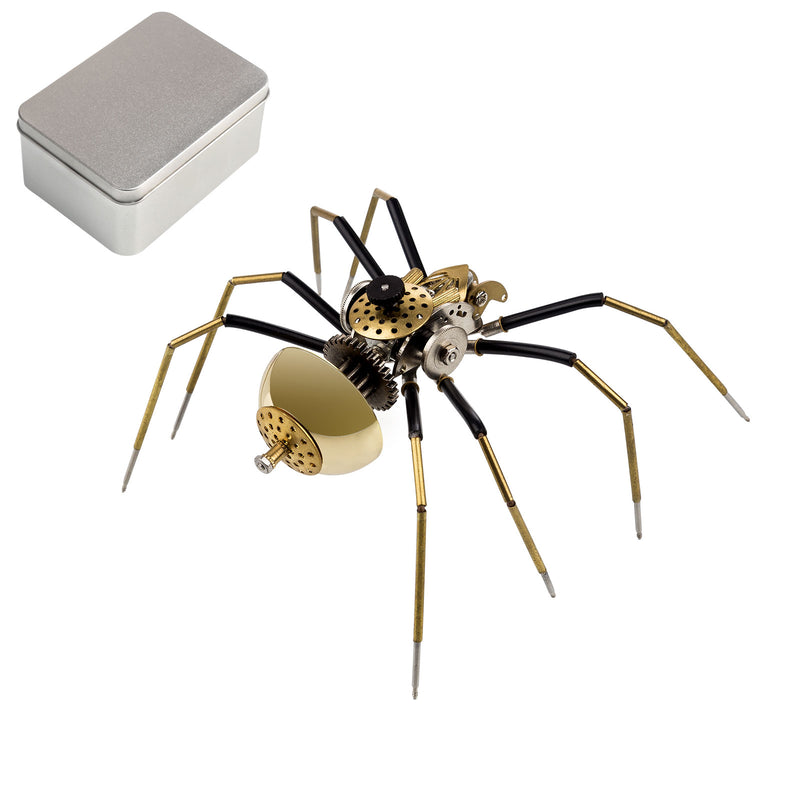80Pcs Steampunk Insect Metal Model Kits Mechanical Crafts for Home Decor - Spider - EngineDIY