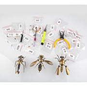 270Pcs Steampunk Insect Metal Model Kits Mechanical Crafts for Home Decor - Mosquito + Deck Insect + Bee Trinity - EngineDIY