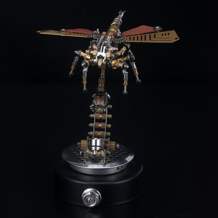 3D Puzzle Model Kit Mechanical Dragonfly with Holder - enginediy