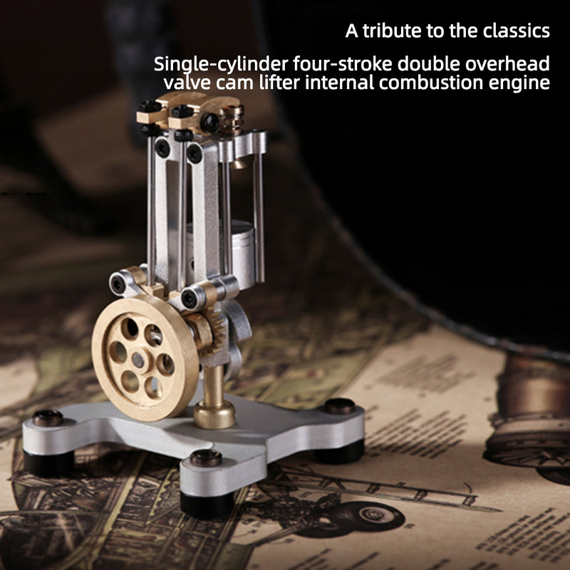 4 Engine Mini Rod Mini Metal Mechanical 4-stroke Internal Combustion Engine Model Toy fo ...