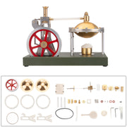 ENJOMOR DIY Assembly Steam Engine Kit Retro Vertical with Spherical Boiler DIY KIT - EngineDIY