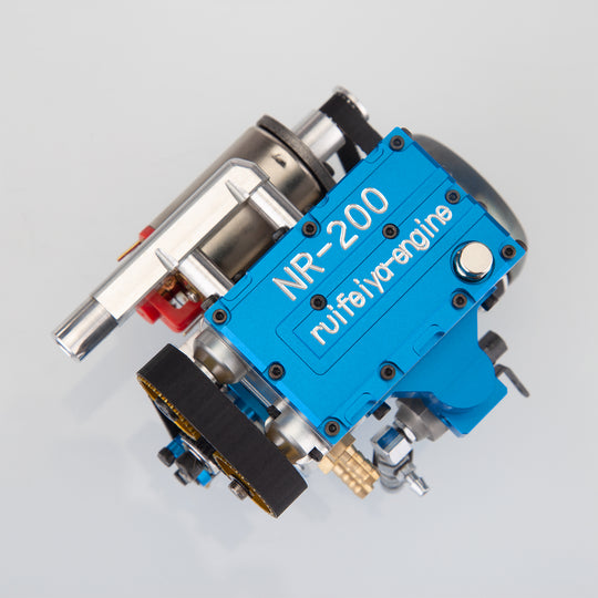 Moteur Nitro NR-200 8,6 cc, 2 cylindres en ligne, 4 temps, refroidi par eau, démarrage électrique, modèle pour voiture RC 1:8