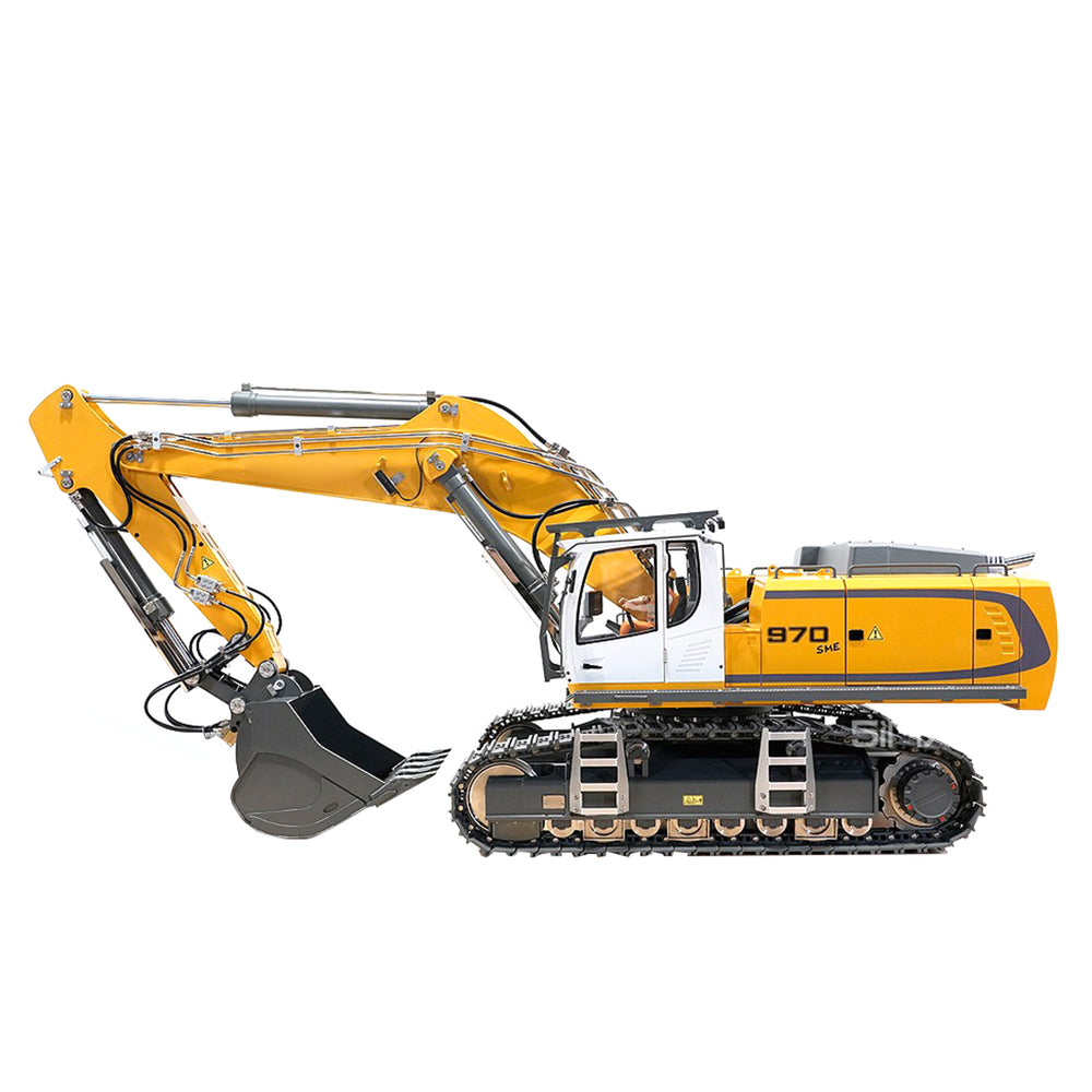 HUINA KABOLITE K970 1/14 2.4G RC Excavator Hydraulic Fully Metal Remote Control Excavator Construction Vehicles Mechanical Model Toy - RTR