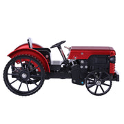 Teching Mini APP RC Tractor  Metal Romote Control Model Tractor in Red DIY Assembly Kit Educational Toy Gifts Collection - Enginediy - enginediy