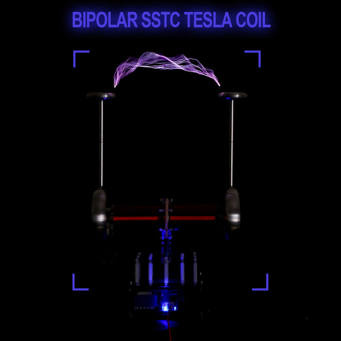 Music Tesla Coil Ambipolarity SSTC Singing Plasma Loudspeaker Artificial Lightning Magnetic Storm Coil Experiment Model