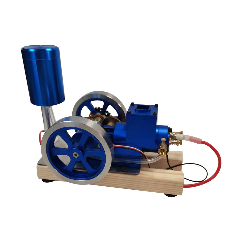 Hit and Miss Engine Full Metal IC Engine Model Water Cooled Gasoline Engine with Base Gift Collection - EngineDIY