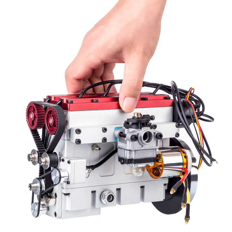 Enjomor 36cc DOHC Engine Double Overhead Camshaft Engine 4-cylinder 8-valve Inline 4-stroke Water-cooled Gasoline Engine with Twin Overhead Camshafts - EngineDIY