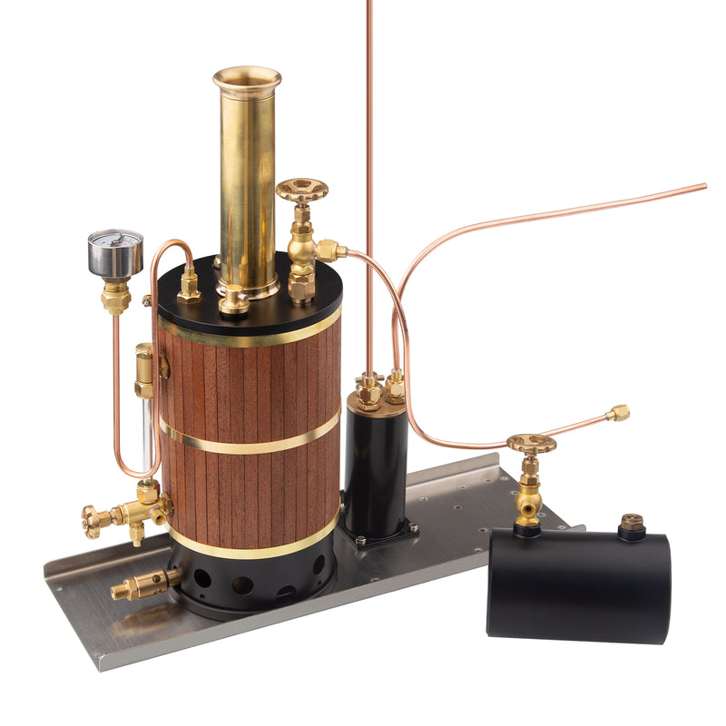 230ML Vertical Boiler Steam Boiler Model for Ship Steam Engine Model - EngineDIY