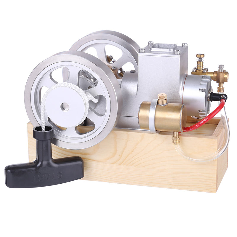 M94 Upgraded Horizontal Water Cooled Gasoline Hit & Miss Gasoline Combustion Engine Complete Engine with Hand Starter - EngineDIY
