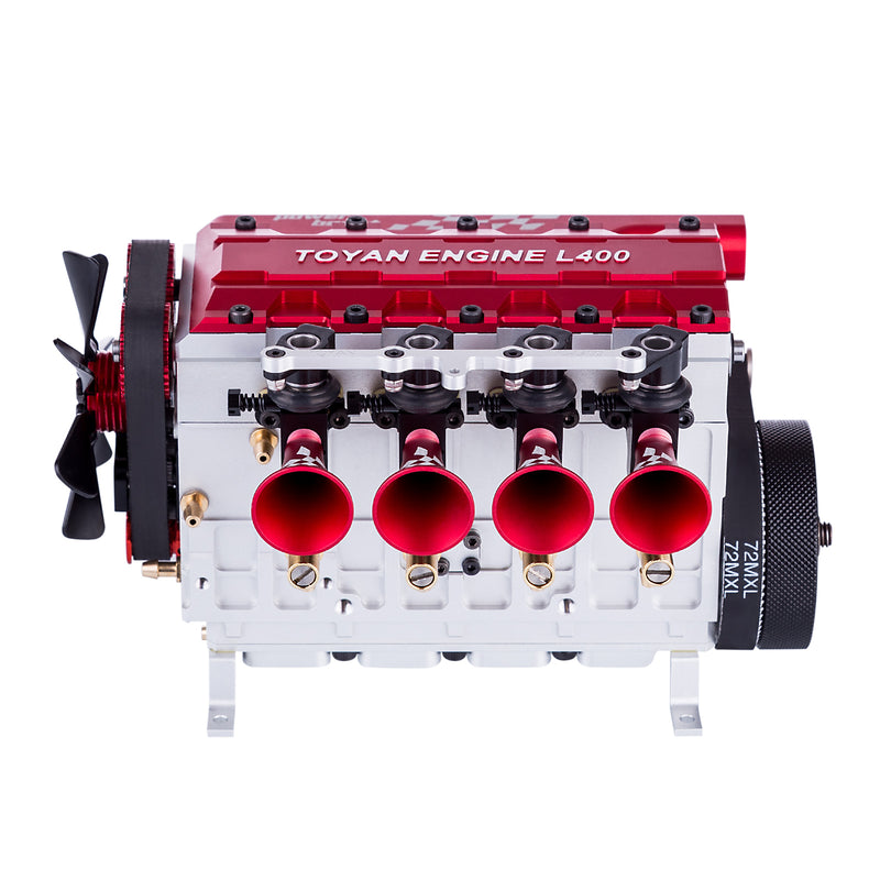 TOYAN FS-L400 Engine 14cc Inline 4 Cylinder 4 Stroke Nitro Engine Model - Assembled - EngineDIY