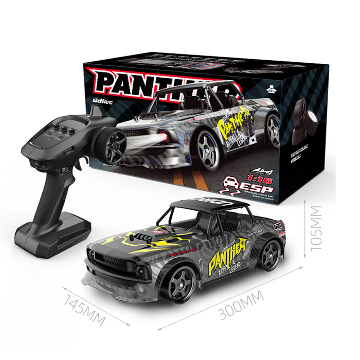 Electric Racing 1/16 4WD 2.4G Full Scale On-Road Vehicle Electric Racing Drift Car with Headlights (RTR)