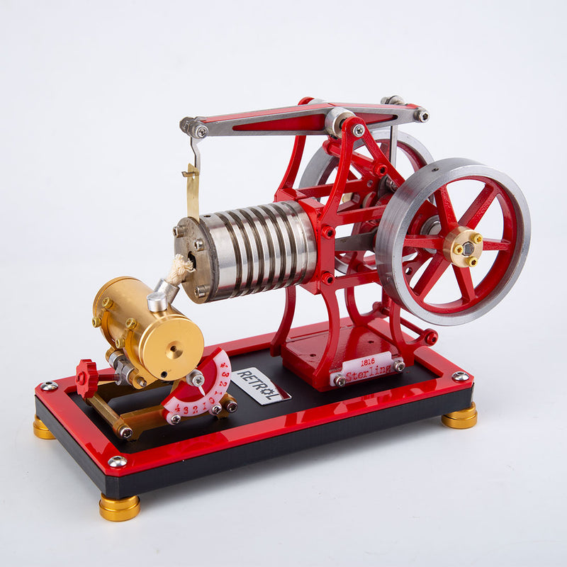 RETROL VE-01 Crossbeam Vacuum Engine Model Flame Eater External Combustion Engine Educational Toys Gifts - EngineDIY