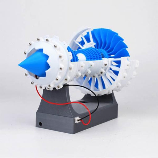 3D Printed Aero Engine Turbofan Engine Model DIY Stem Engine Toy with Motor - enginediy
