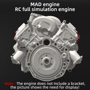 V8 Engine Model Kit that Works - Build Your Own V8 Engine - Paint Your Own V8 Engine -MAD RC V8 Engine for Capra VS4-10 Pro - EngineDIY