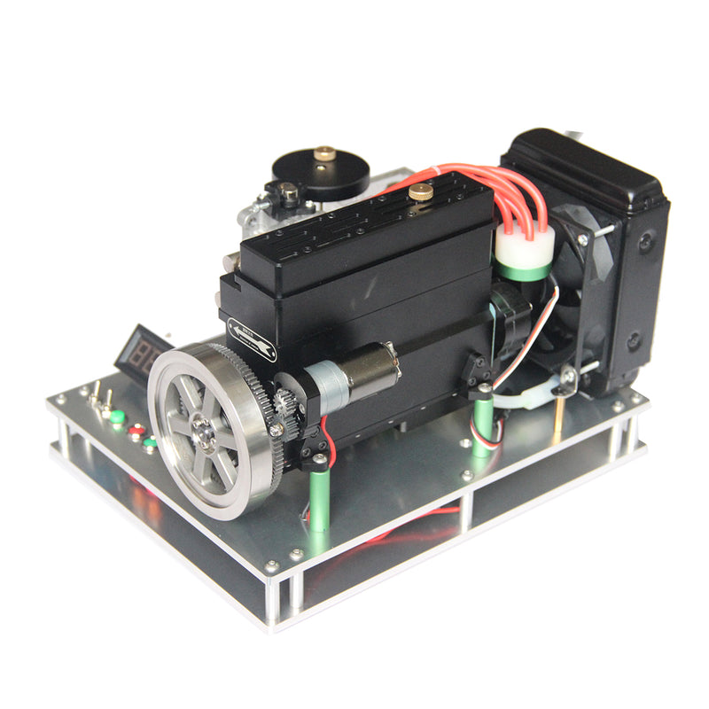 Metal Base with Water Cooling Parts for 32cc Inline Four Cylinder Water Cooled Gasoline Engine - enginediy