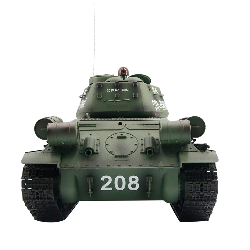 1/16 RC-Panzer, sowjetischer T-34-Mittelpanzer, 2,4-G-Fernsteuerungsmodell, Militärpanzer mit Sound- und Raucheffekt – Verbesserte Ausgabe