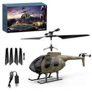 MD500 2.4G RC Airplane 4CH 6-axis Gyroscope Simulation Helicopter Model Toy (RTF Version/Green) - EngineDIY