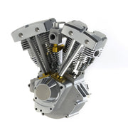 CISON FG-VT157 15.7cc Mini OHV V-twin V2 Shovelhead Engine 4-Stroke Air-cooled Gasoline Engine Motorcycle RC Engine Model