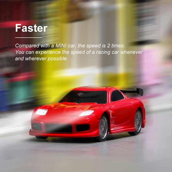 TURBO RACING 2.4Ghz 1:76 Full Scale Mini Electric Sports Car Desktop M–  EngineDIY