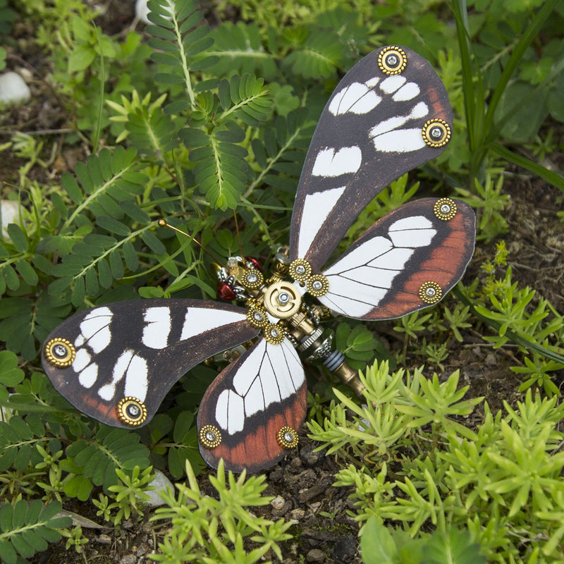 Steampunk 3D Butterfly Model Metal Puzzle DIY Assembly Kit for Kids, Teens and Adults (150PCS+) - EngineDIY