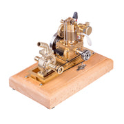 M16 1.6cc Mini 4 Stroke Gasoline Engine Model Vertical Air-cooled Single-cylinder Engine with Wooden Base - EngineDIY