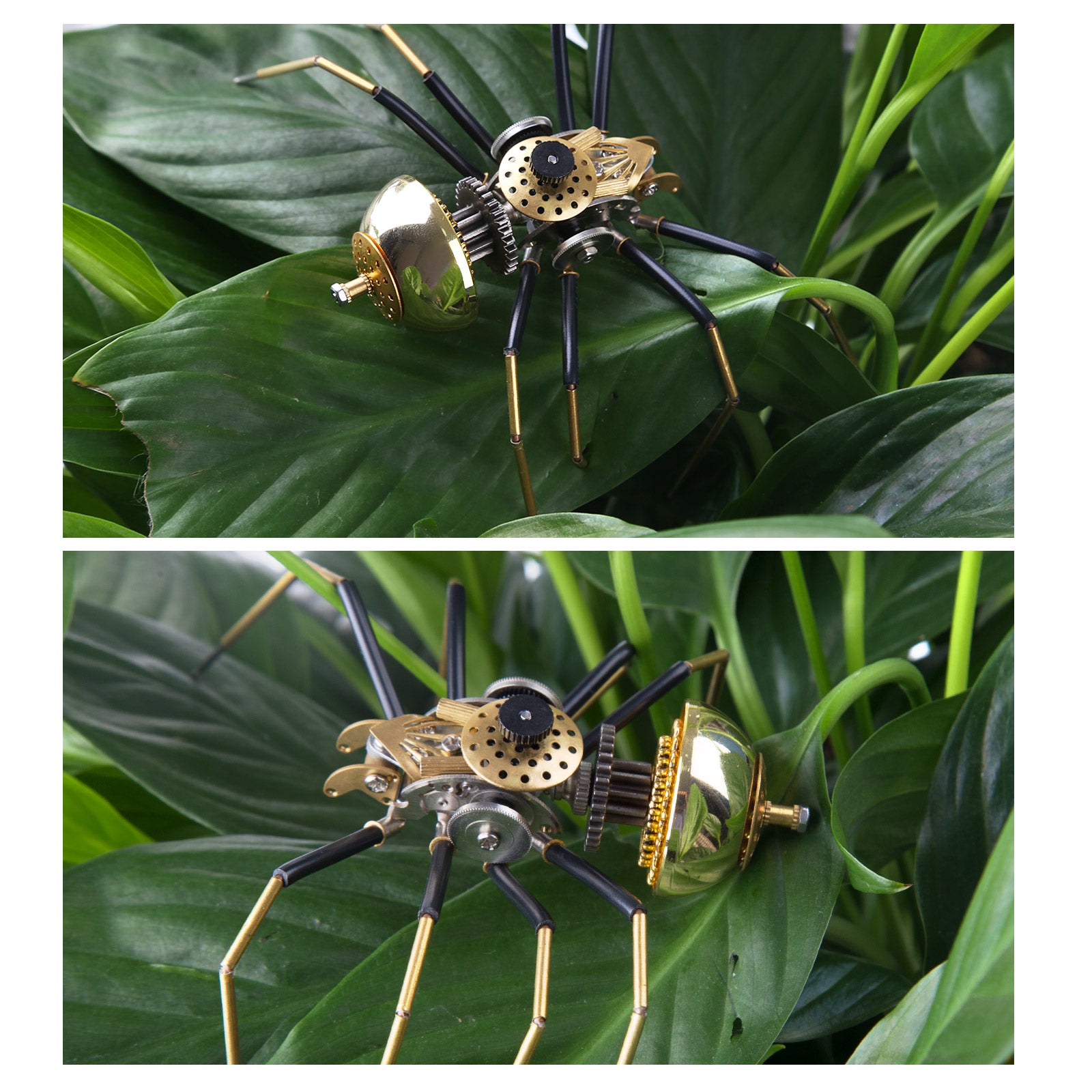80Pcs Steampunk Insect Metal Model Kits Mechanical Crafts for Home Decor - Spider