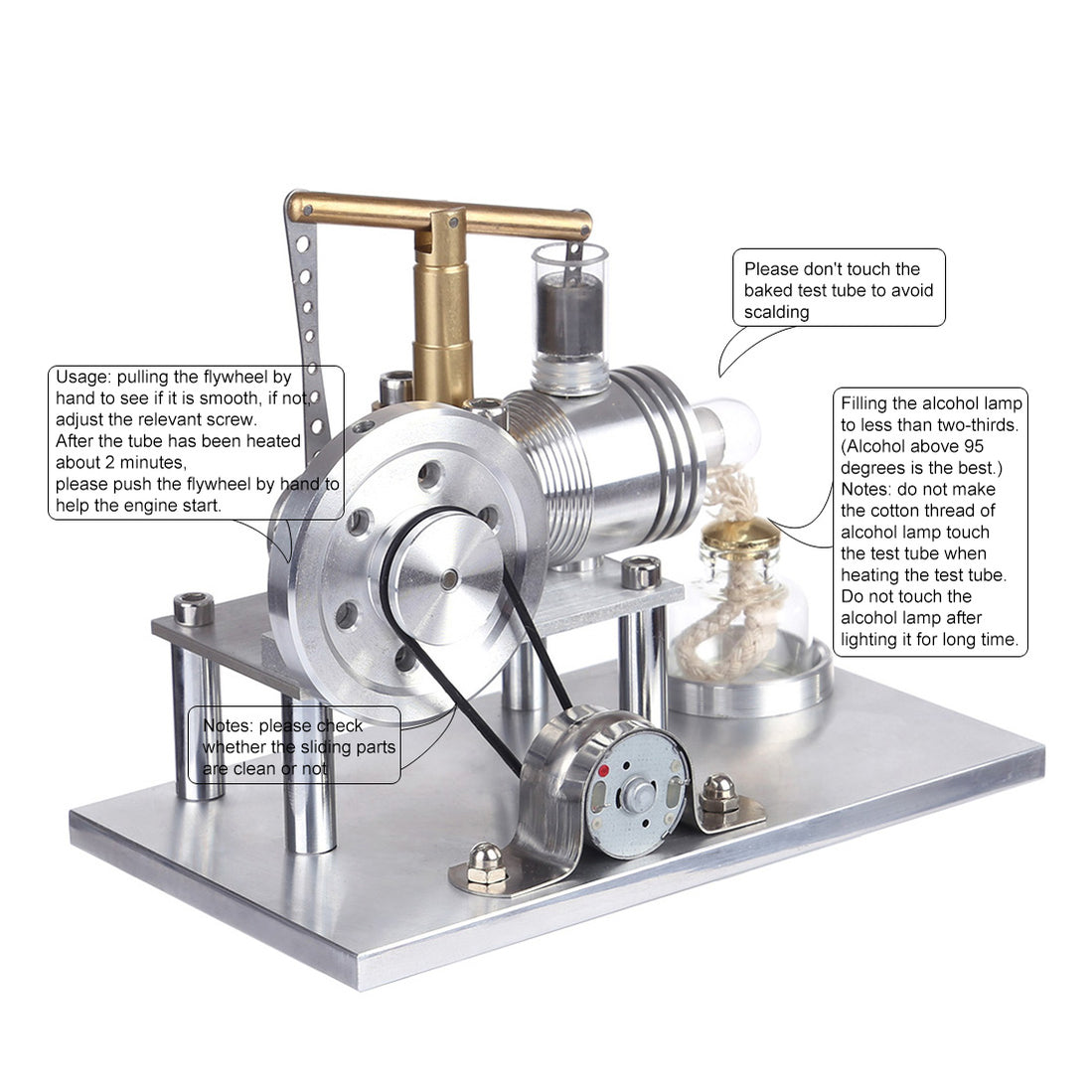 Balance Stirling Engine Model Kit - Build Your Own Stirling Engine - H ...