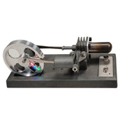 γ-Type Vintage DIY Stirling Engine Model Kit with Luminous Flywheel Science Experiment Educational Toy - Enginediy Customized - enginediy