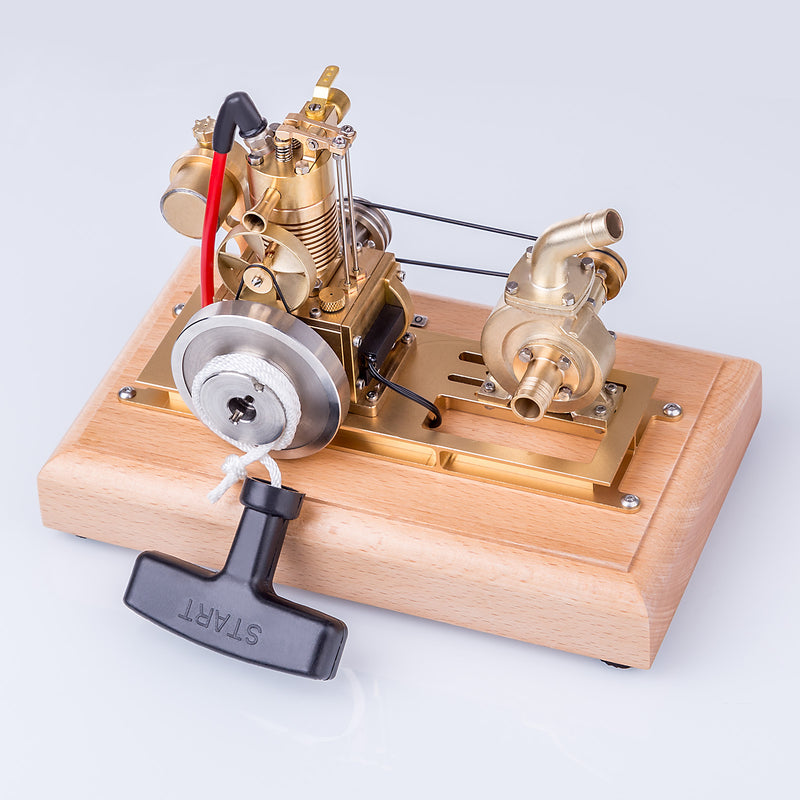 M16C 1.6cc Mini 4 Stroke Gasoline Engine Model Vertical Air-cooled Single-cylinder Internal Combustion Engine Model with Vane Pump - EngineDIY