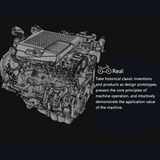 TECHING L4 Engine Model Kit that Works - Build Your Own Engine - Full Metal 4 Cylinder Car Engine Kit Car Engine Model - EngineDIY