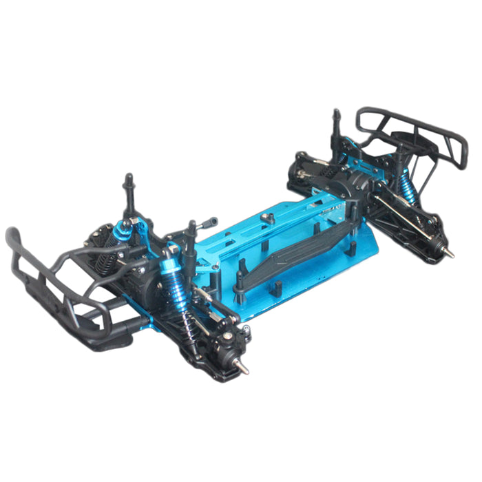 HSP 94170 1/10 4WD Electric Remote Control Off-road Short Course RC Car Frame Empty Chassis with Tires - Upgraded Finished Version