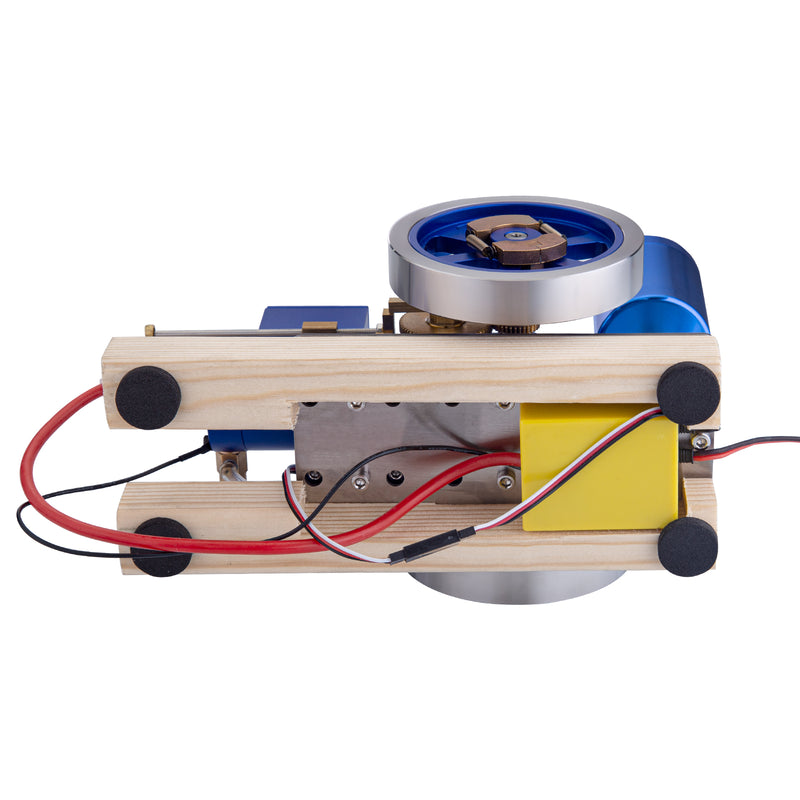 Hit and Miss Engine Full Metal IC Engine Model Water Cooled Gasoline Engine with Base Gift Collection - EngineDIY