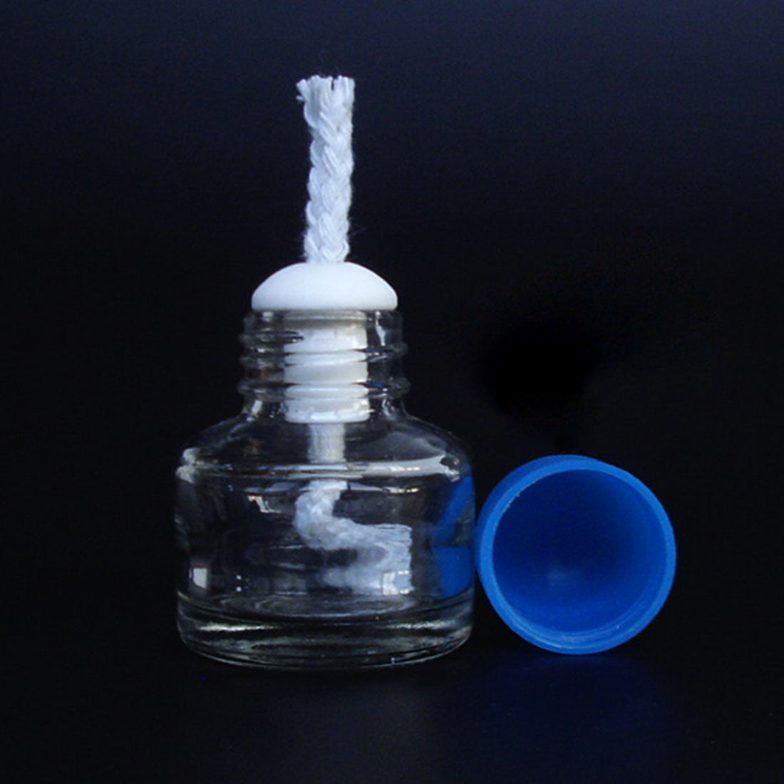 Brûleur à alcool en verre épais 40 x 65 mm 25 ml, lampe chauffante à alcool pour moteur Stirling à combustion externe