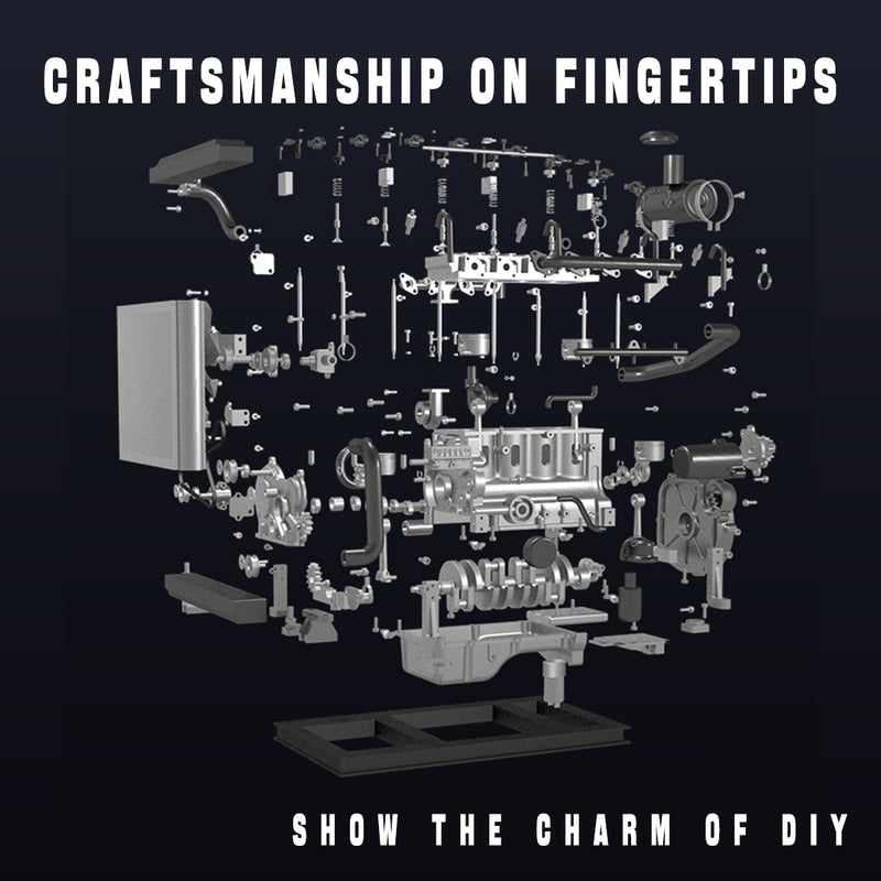 L4 Diesel Engine Model Kit that Works - Build Your Own Diesel Engine - TECHING 1: 10  Full Metal Mini L4 4 Cylinder Engine OHV Inline 4 Cylinder Engine Model Kit 300+PCS - EngineDIY