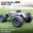 F19A 1/10 4WD 2.4G Metal Brushless High-speed Off-road Vehicle All-terrain Electric Climbing RC Car Monster Truck Model Toy with 3 Batteries - Black