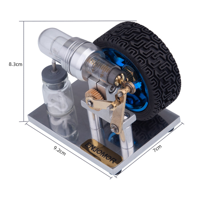 ENJOMOR Mini Alpha Rocker Arm Connecting Rod Stirling Engine Model - Gift Collection