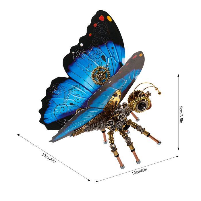 150Pcs Steampunk Butterfly Assembly Model 3D Model Kit