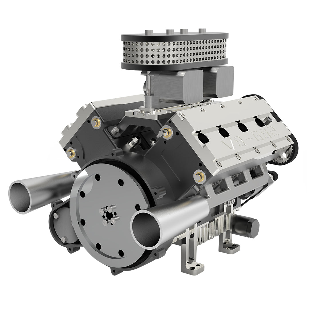 Model Engine Fuel ENJOMOR V8 Engine Model That Works GS-V8 78CC DOHC 4-Stroke 8-Cylinder ...